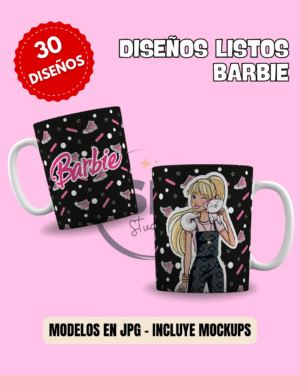 Plantillas Tazas Barbie