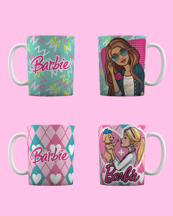 Plantillas Tazas Barbie