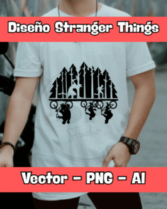 Diseño Remera Stranger Things - Once y Amigos