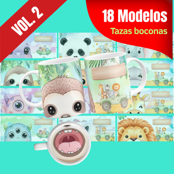 Plantillas Tazas Boconas Vol. 2