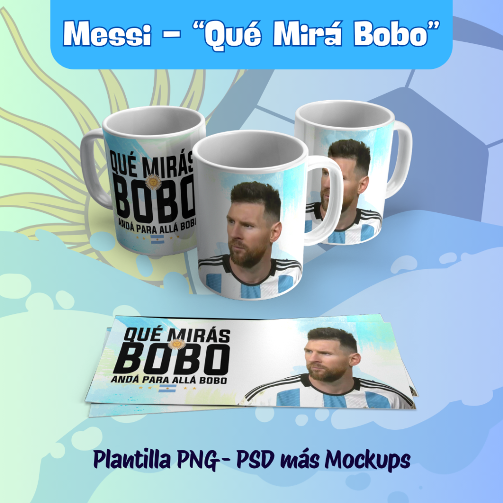 PLANTILLA TAZA MESSI